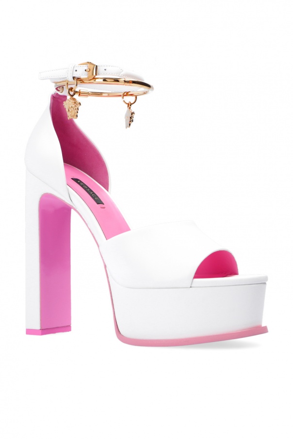 versace satin platform shoes